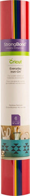 Cricut Everyday Iron-On 30x30cm – Rainbow (6 vellen)