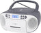 Reflexion RCR2260 - CD-speler met cassette en FM-radio - AUX-ingang en hoofdtelefoonaansluiting - Grijs-wit