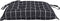 vidaXL - Stoelkussens - 6 - st - 50x50x7 - cm - stof - ruitpatroon - zwart