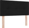 vidaXL - Hoofdbord - met - Knopen, - Getuft, - Zwart, - 90 - cm, - Stof