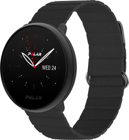 iMoshion Bandje Geschikt voor Polar Ignite (2) - Polar Pacer - Amazfit GTS 3 / 4 - iMoshion Lederen bandje 2.0 - Zwart