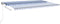 vidaXL - Luifel - automatisch - met - LED - en - windsensor - 500x350 - cm - blauw - wit