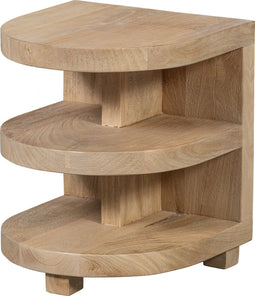 WOOOD Darran Bijzettafel - Mangohout - Naturel - 42x36x36