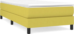 vidaXL - Bedframe - stof - groen - 90x200 - cm