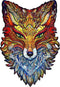 UNIDRAGON Houten Puzzel Voor Volwassenen Dier - Vurige Vos - 197 stukjes - Medium 22x32 cm