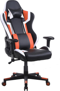 Gamestoel Tornado bureaustoel - ergonomisch verstelbaar - racing gaming stoel - zwart oranje