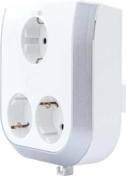 REV 0020330112-EF 3-voudig Stopcontactsplitter Wit