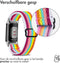 imoshion Elastisch nylon bandje - Geschikt voor Fitbit Charge 6, Charge 5 - Meerkleurig - One Size
