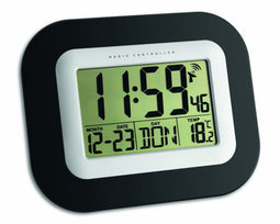 TFA 60.4503 - Klok - Digitaal - Radiogestuurde tijdsaanduiding - Afgreonde Rechthoek - - Alarm - Snooze