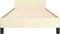 vidaXL - Bedframe - met - hoofdeinde - zonder - matras - 80x200 - cm - crèmekleurig