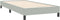 vidaXL - Boxspring - zonder - matras - fluweel - lichtgrijs - 90x220 - cm