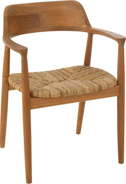 J-Line stoel Hiro - teak hout - naturel