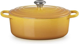 Le Creuset Braadpan Signature - Ovaal - Nectar - Ø 31 cm / 6,3L - Geëmailleerd Gietijzer - Perfect voor Stoofschotels, Braadgerechten en Grotere Porties