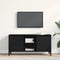 vidaXL - TV-kast - zwart - eiken - 102x35x50 - cm - bewerkt - hout