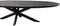 StarFurn Eettafel Brandy Zwart 160cm Ovaal