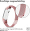 iMoshion Bandje Geschikt voor Fitbit Alta (HR) Maat M - iMoshion Milanees magnetische band - Roze