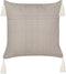 MAZZAELLA - Sierkussen set van 2 - Taupe - 45 x 45 cm - Fluweel