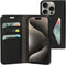 Mobiparts iPhone 15 Pro - Classic Wallet Case - Ruimte voor pasjes - Zwart