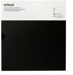 Cricut - Smart Paper - Gekleurd karton 30.5 cm - Zwart (10 stuks)