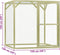 vidaXL - Kippenhok - 1,5x1,5x1,5 - m - geïmpregneerd - grenenhout - en - staal
