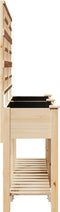 vidaXL - Tuinbak - met - Trellis - en - Plank - 161x43x152 - cm - Massief - Grenenhout