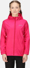 Regatta - Kids Pack It III Opvouwbaar Kinder Regenjack - Donker Roze - Maat 140