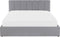 DREUX - Bed met opbergruimte - Lichtgrijs - 160 x 200 cm - Polyester