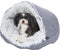 Trixie Donut Harvey - Hondenmand - Ronde vorm - Grijs/Wit - 70X70 cm