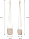 Mica Decorations Atlantic Plantenmand - Set van 2 - H16 x Ø16 cm - Crème