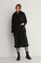na-kd teddy detailed - Dames Jas - Regular fit - Zwart