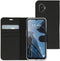Accezz Galaxy Xcover 6 Pro - Flip cover - Kunstleer - Krasbestendig - Zwart