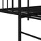 vidaXL - Ligbed - Frame - met - Lade - Zwart - 75x190 - cm - Staal