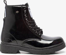 British Knights Blake - Dames Laarzen - Veterboots met Soft Foam - Zwart lak - Maat 36