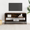 vidaXL - Tv-meubel - 91x40x46 - cm - bewerkt - hout - metaal - gerookt - eikenkleurig