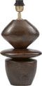 BePureHome Venue Tafellampvoet - Hout - Walnoot - 32x22x22