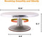 38-DELIGE TAARTSET Cake Draaitafel Aluminium met Nozzles Piping Tips Set, 12 inch Roterende Cake Stand Decorating Kits met RVS Icing SpateL en Soepeler voor Bakken, gebak en Cupcakes