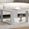 vidaXL - Salontafel - 51,5x51,5x30 - cm - bewerkt - hout - grijs - sonoma - eikenkleur