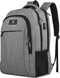 Travelhawk Rugzak - 36L - Laptopvak tot 17 inch - USB-poort - Grijs