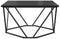 vidaXL - Salontafel - Zwart - Eiken - 80x80x45 - cm - Gemaakt - van - Hout
