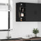 vidaXL - Hangkast - Riga - 20x29,5x60 - cm - bewerkt - hout - zwart