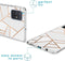 iMoshion Hoesje Geschikt voor Samsung Galaxy A71 Hoesje Siliconen - iMoshion Design hoesje - Wit / Meerkleurig / Goud / White Graphic