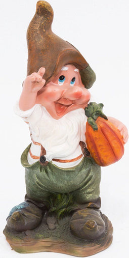 Tuinkabouter met pompoen