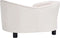 vidaXL - Hondenbank - 69x49x40 - cm - pluche - en - kunstleer - crèmekleurig