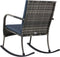 vidaXL - Tuinschommelstoel - poly - rattan - antraciet