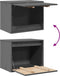 vidaXL - Wandkast - 45x30x35 - cm - massief - grenenhout - grijs