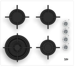 Beko HILW64122SW kookplaat Wit Ingebouwd 60 cm Gaskookplaat 4 zone(s)