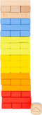 Small Foot - Houten Regenboog Wiebeltoren Spel