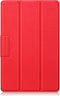 Lunso - Geschikt voor Lenovo Tab M10 Gen 3 (3e generatie) - Tri-Fold Bookcase hoes - Rood