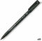 Viltstift Staedtler Lumocolor 317 permanent M zwart - 10 stuks