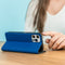 iMoshion Hoesje Geschikt voor Samsung Galaxy A22 (5G) Hoesje Met Pasjeshouder - iMoshion Slim Folio Bookcase - Donkerblauw